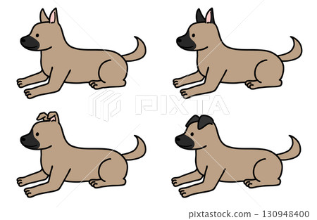 狗、救援犬、混種狗/黑鼻狗 130948400