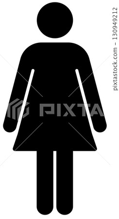 黑人女性象形圖向量插圖素材 黑人女性象形圖向量插圖素材 130949212