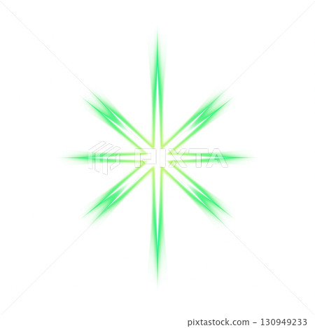 Green glowing star effect on transparent background Green glowing star effect on transparent background 130949233