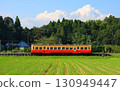 Kiha 200 Kominato Railway train stopped at Kazusakawama Station 130949447