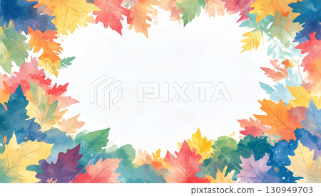 Colorful autumn leaves background 130949703