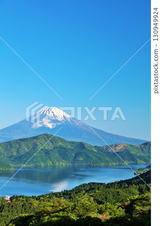 Early summer blue sky, view from Hakone and Mt. Fuji Early summer blue sky, view from Hakone and Mt. Fuji 130949924