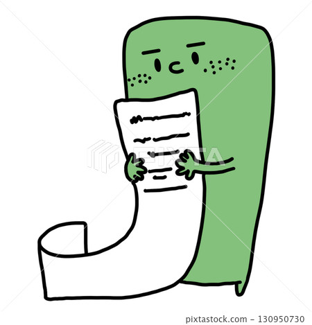 funny cartoon orange monster 130950730