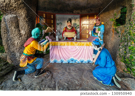 Journey to Enlightenment Path Statues at Chin Swee Caves Temple, Genting Highlands, Malaysia. 130950940