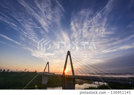 內灘橋的晨景 內灘橋的晨景 130951145