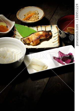 Sablefish grilled in Saikyo set meal Sablefish grilled in Saikyo set meal 130951224