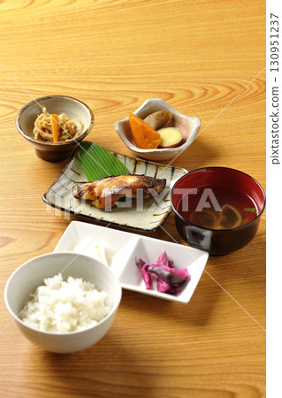 Sablefish grilled in Saikyo set meal Sablefish grilled in Saikyo set meal 130951237