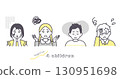 Negative children illustration material 130951698