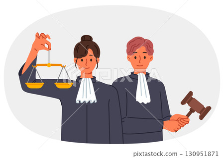 Judge and lawyer call for compliance with law and threaten fair punishment for violators 130951871
