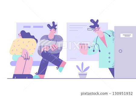 Medicare, healthcare, doctors at work concept 130951932