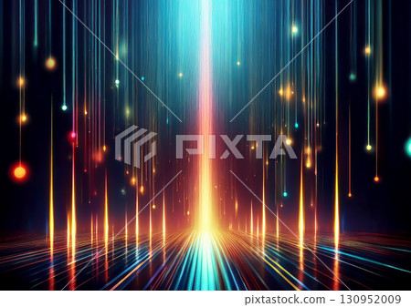 抽象背景與七彩燈光 130952009