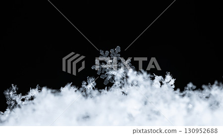 snowflakes, winter card, crystals of snow snowflakes, winter card, crystals of snow 130952688