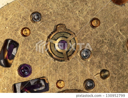 clockwork vintage mechanical watch, high resolution and detail clockwork vintage mechanical watch, high resolution and detail 130952799