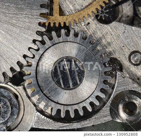 clockwork vintage mechanical watch, high resolution and detail 130952808