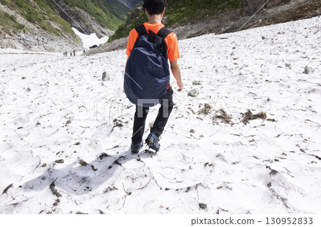 The Oyukikei route from Sarukura to Mt. Shirouma The Oyukikei route from Sarukura to Mt. Shirouma 130952833