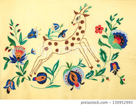 Ukrainian embroidery, folk arts and crafts 130952993