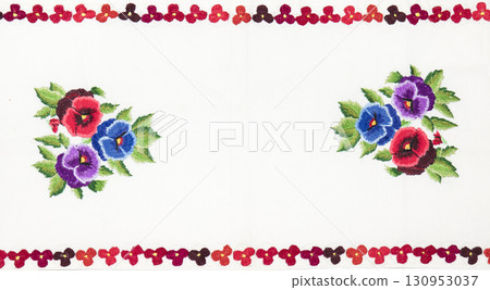 Ukrainian embroidery, folk arts and crafts Ukrainian embroidery, folk arts and crafts 130953037