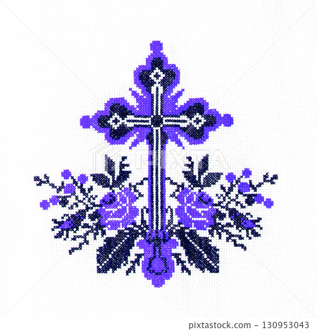 Ukrainian embroidery, folk arts and crafts 130953043