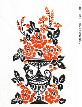 Ukrainian embroidery, folk arts and crafts Ukrainian embroidery, folk arts and crafts 130953046