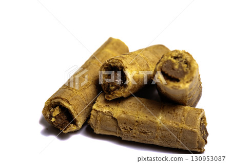 cookie isolated on white background. Sweet biscuits. cookie isolated on white background. Sweet biscuits. 130953087