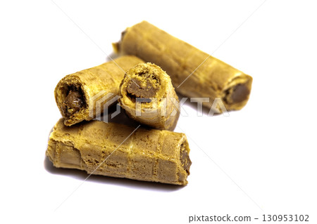 cookie isolated on white background.  Sweet biscuits. 130953102