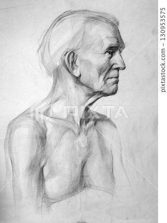pencil drawing illustration, portrait, sketch pencil drawing illustration, portrait, sketch 130953575
