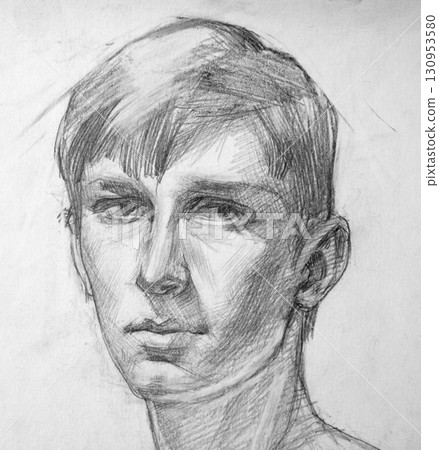 pencil drawing illustration, portrait, sketch pencil drawing illustration, portrait, sketch 130953580