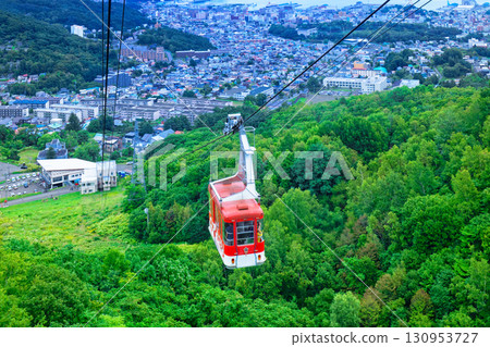 天狗山：從纜車上俯瞰小樽市景 130953727