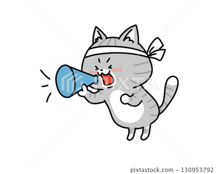 貓用擴音器歡呼 貓用擴音器歡呼 130953792