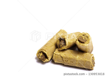 cookie isolated on white background.  Sweet biscuits.  130953818