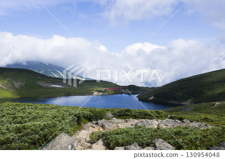 美麗的白馬禦池和山間小屋 130954048