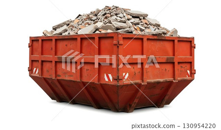 old dirty old truck with garbage dump truck old dirty old truck with garbage dump truck 130954220