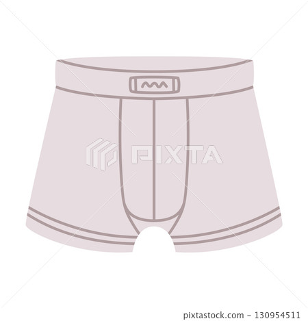 Man Boxer Briefs Underpants and Underwear Clothing Vector Illustration 130954511