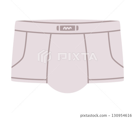 Man Trunks Underpants and Underwear Clothing Vector Illustration 130954616