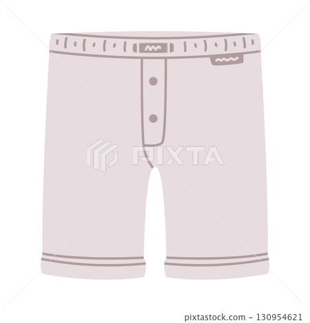 Man Midway Briefs Underpants and Underwear Clothing Vector Illustration 130954621