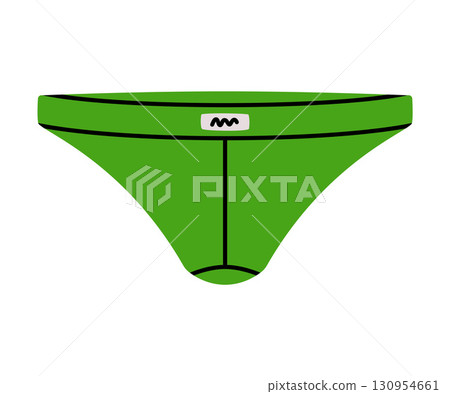 Man Thong Underpants and Underwear Green Clothing Vector Illustration Man Thong Underpants and Underwear Green Clothing Vector Illustration 130954661