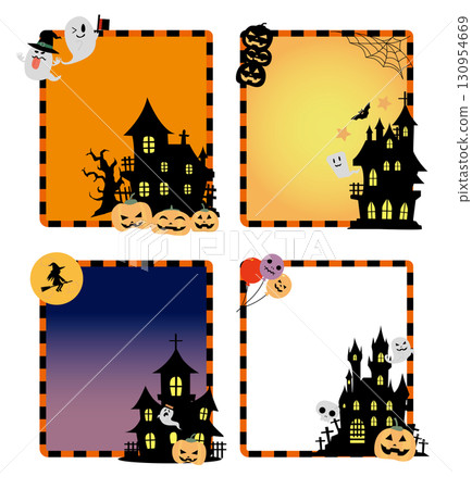 秋季可愛萬聖節插畫素材合集 秋季可愛萬聖節插畫素材合集 130954669