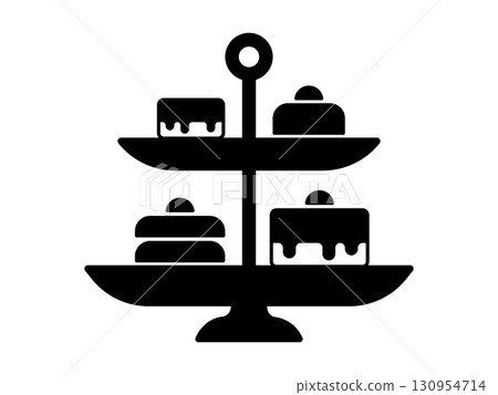 Afternoon Tea Icon Monotone 130954714