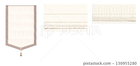 curtain isolated on a transparent background, interior decorations, 3D illustration, cg render curtain isolated on a transparent background, interior decorations, 3D illustration, cg render 130955280