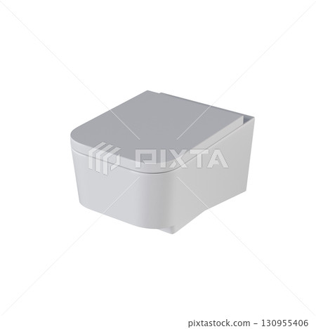 Lavatory pan isolated on a transparent background, bidet, 3D illustration, and CG render Lavatory pan isolated on a transparent background, bidet, 3D illustration, and CG render 130955406