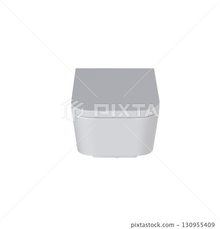 Lavatory pan isolated on a transparent background, bidet, 3D illustration, and CG render 130955409