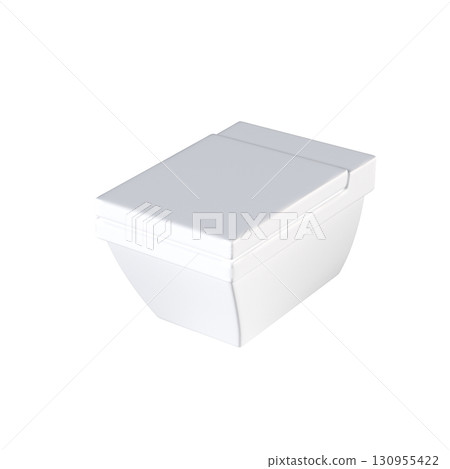 Lavatory pan isolated on a transparent background, bidet, 3D illustration, and CG render Lavatory pan isolated on a transparent background, bidet, 3D illustration, and CG render 130955422