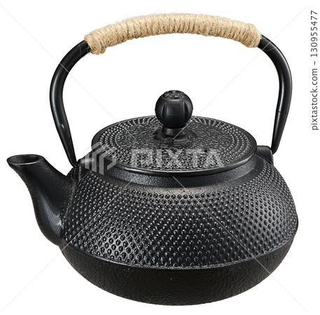Nanbu Tetsubin, Japanese iron teapot isolated on white background Nanbu Tetsubin, Japanese iron teapot isolated on white background 130955477