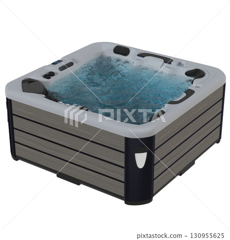 bathtub isolated on a transparent background, 3D illustration, and a CG render bathtub isolated on a transparent background, 3D illustration, and a CG render 130955625
