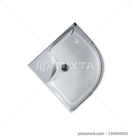 shower cabin isolated on transparent background, 3D illustration, cg render shower cabin isolated on transparent background, 3D illustration, cg render 130956002
