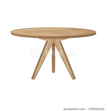 Illustration of round table Illustration of round table 130956568