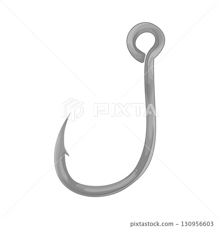 Illustration of fishing hook Illustration of fishing hook 130956603