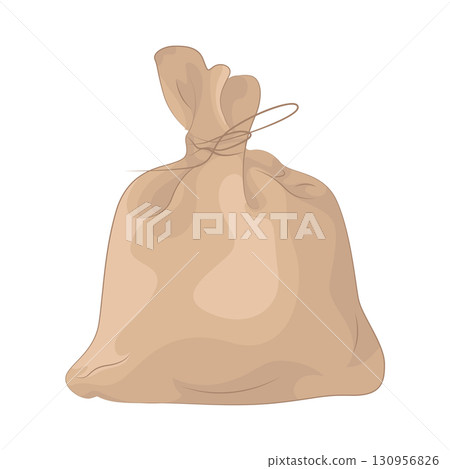 Illustration of fertilizer bag 130956826