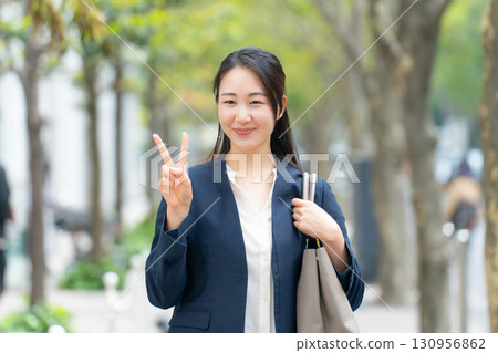 Woman business outdoor peace Woman business outdoor peace 130956862