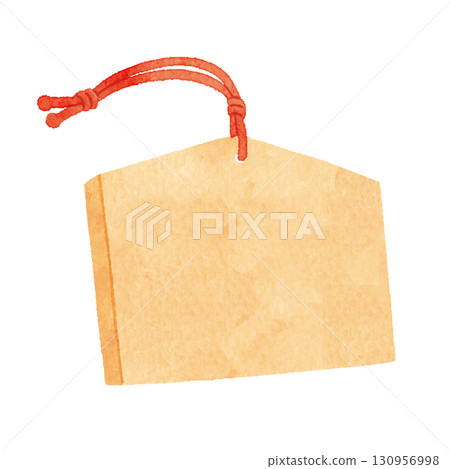 Blank Japanese Ema Illustration 130956998